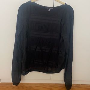 Black blouse with detailing